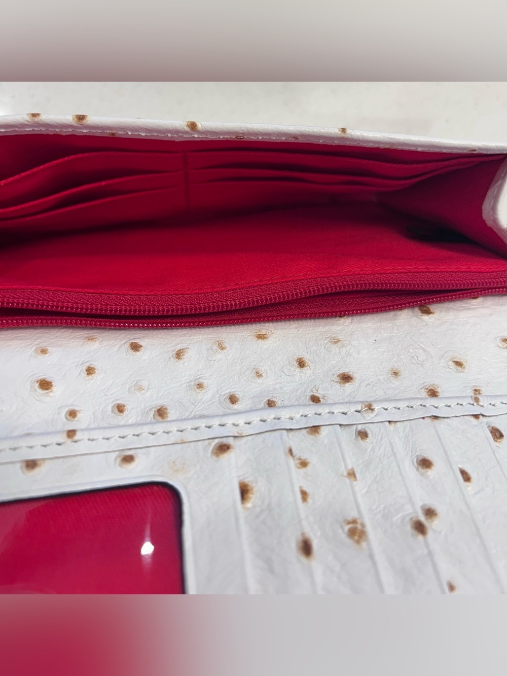 NWOT Dooney & Bourke Continental Clutch Wallet (Ostrich) - Picture 5 of 5